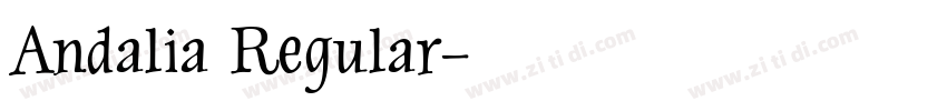 Andalia Regular字体转换